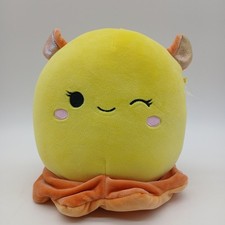 Squishmallows Bijan Yellow Dumbo Octopus 8 Inch Plush Kellytoy Soft Toy