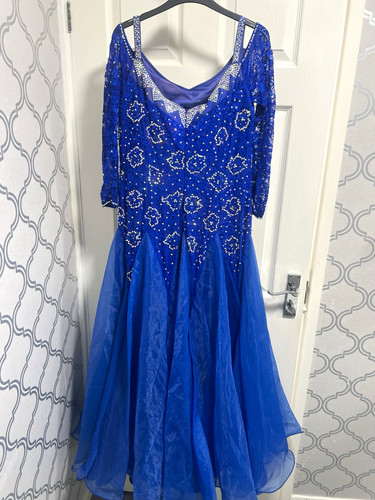 Ballroom dress blue - dress, lace