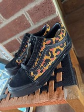 Vans leopard print design trainers size 5