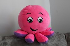 PINK OCTOPUS ENERGY PLUSH SOFT TOY IN GOOD CONDITION 13" X 13"