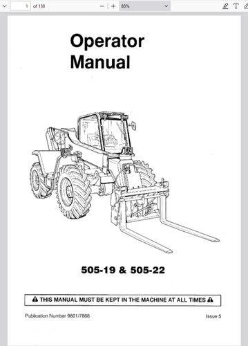 Jcb 505 - 505-22, loadall
