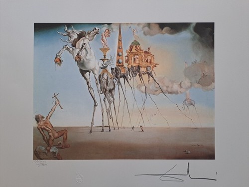 Salvador dali hand signed - dali,
