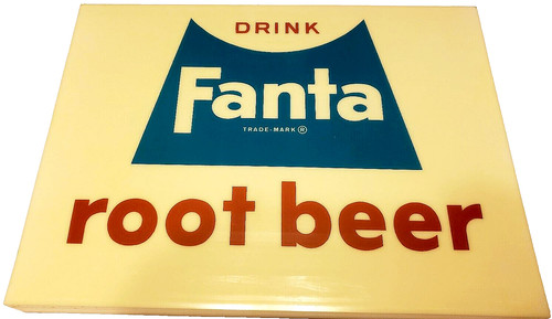 Fanta root beer display panel - fanta,