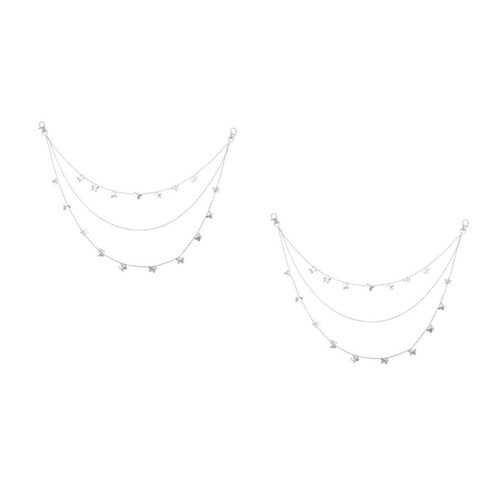 Stylish white metal waist - metal,