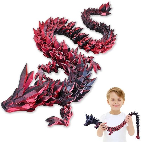 Printed dragon long fidget - 3d,