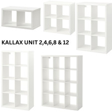 New ikea kallax white shelving - new,
