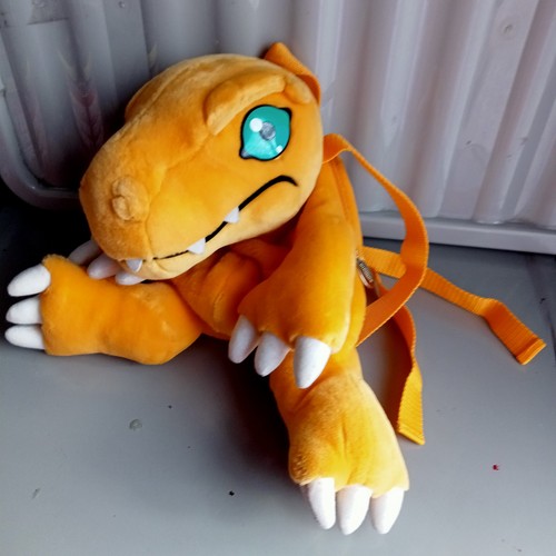 Agumon digimon plush backpack - agumon,
