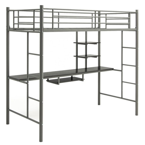 5ft single metal loft bed - 3.5ft,