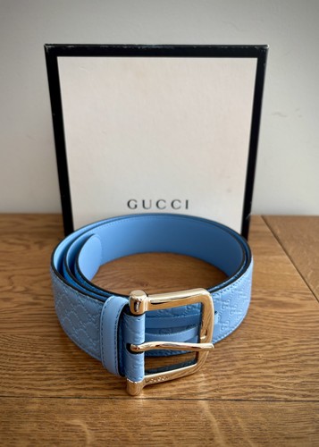 Gucci blue micro guccissima - blue,