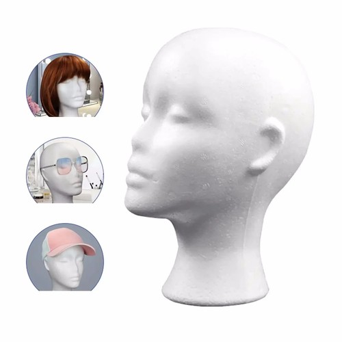 Polystyrene foam head dummy - head,