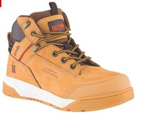 SCRUFFS WOMENS SWITCHBACK SIZE 8 TAN WATER-RESISTANT SAFETY BOOTS