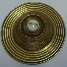 VINTAGE BELL PRESS BRASS WITH CERAMIC PUSH