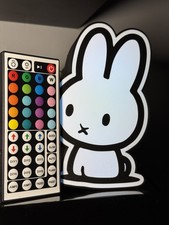 Miffy Logo Lightbox USB Powered, Includes Remote Control, LEDS Included