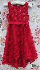 MONSOON Red Ruffle Rose Party