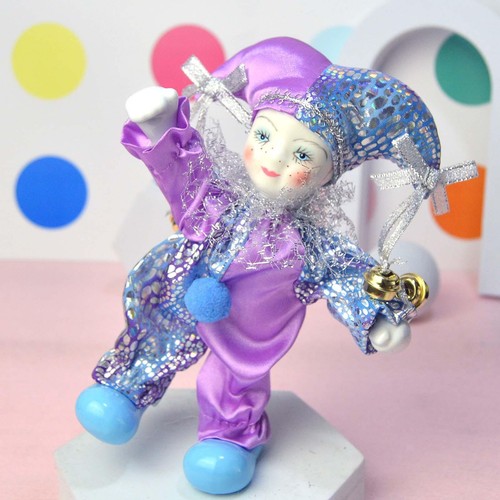Clown doll figure jester - doll,