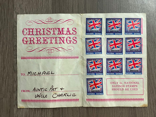Vintage national savings stamp - savings,