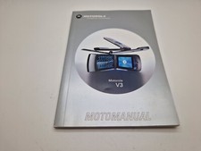 New Old Stock English Motorola V3 Mobile Phone User Guide Manual 3UKPOST