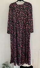Zara Pink Spotted Satin Maxi Dress, Size S 8-10 New Prairie 