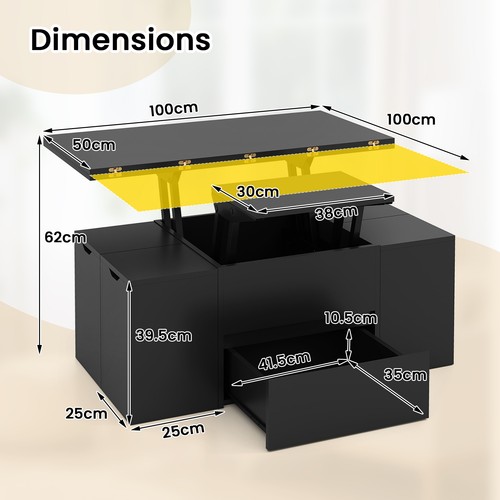 Rectangular cocktail table - cocktail,