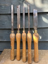 Vintage Set Of 5 Woodturning