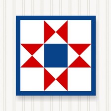 Barn Quilt Square, 8 Sizes, Outdoor & Indoor Wall Art, Home Decor, BQ089