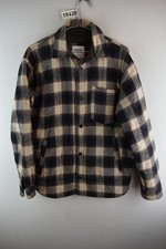 ZARA Beige Overshirt Jacket size S Mens Comfort Fit Checked Casual Outdoors