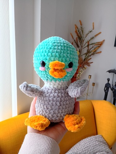 Handmade crochet pigeon - handmade,