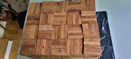 Teak parquet flooring set - teak,