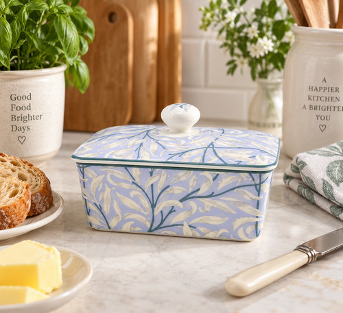 Ceramic butter dish willow - ceramic,
