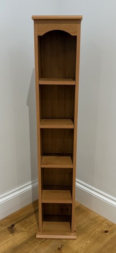 Pine effect tall dvd book - tall, dvd,