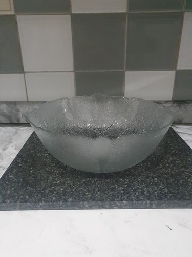 Large clear leaf engraved - leaf,