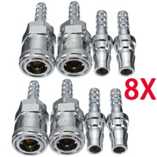 8PCS Male&Female 8mm Gas Hose