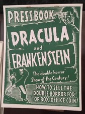 **RARE** 1938 Dracula Frankenstein Double bill Pressbook EXCELLENT CONDITION!! 