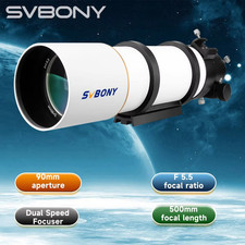 Svbony SV48P 90mm Refractor Telescope OTA Dual Speed Focuser F5.5 APO