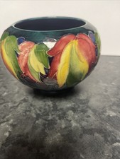 Moorcroft Pottery Vase Leaf
