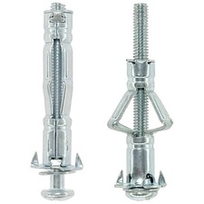 50 Pcs Metal Drywall Expansion Bolts Screws Plasterboard Fixings Wall Anchors