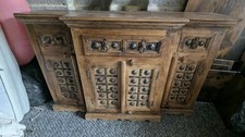 Lovely Unique Solid Mango wood sideboard, Indian Wood Vintage Or Antique ??