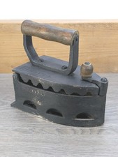 Antique Cast Iron Flat Iron - Fireplace Coal Fuelled - Decorative Prop Door Stop