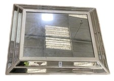 Antique Silver Venetian Pin Cushion Mirror 3 Layer cushion mirror 60 cm x 70 cm