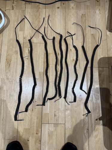 Telephone handset curly cord - telephone,