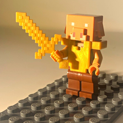 Lego minecraft pigeon reddish - minecraft,