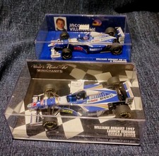 Lot of 2 x Minichamps 1:43 Williams Renault F1 - FW 19 Villeneuve & 1997 Launch