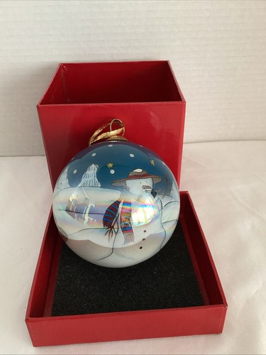 Vtg penny ornament snowman - vtg,