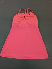 Lululemon Coral Pink Athletic Dress Racerback Built-In Bra
