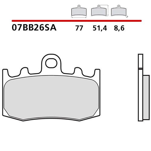 Brembo front brake pads kit - brake,