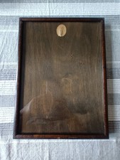 Antique Dark Wood Photograph Frame with Glass