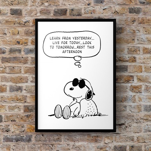Snoopy art print - a4,