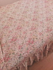 Vintage 1977 Dorma Country Diary Valance sheet Double 51" x 84" Ditsy Floral