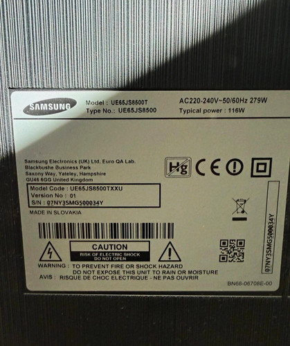 Samsung ue65js8500t curved - ue65js8500t, 65"