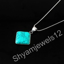 Genuine Square Green Turquoise